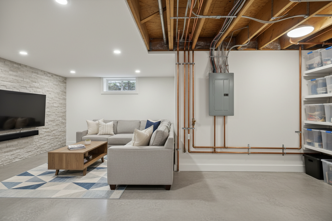 Basement Finishing 101: Plumbing and Electrical Tips for a Professional Result