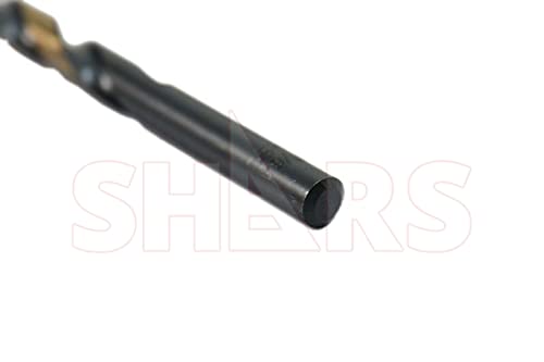 Shars 1/16-1/2" by 32nds 15 pcs HSS Heavy Duty Black & Gold Finish Jobber Drill Set 135° Point Angle 404-2931 !)