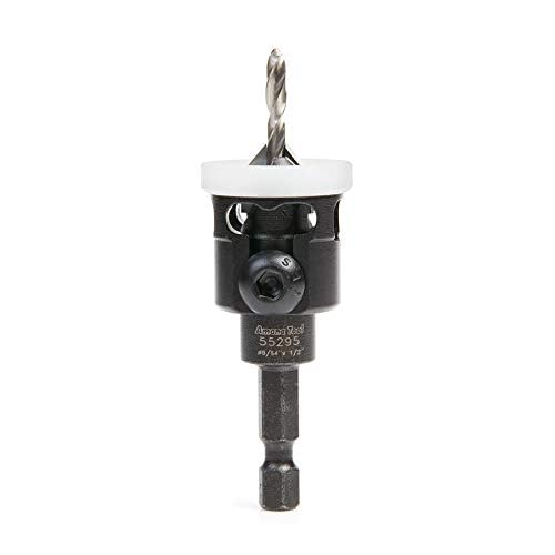 Amana Tool - 55295 Carbide Tipped 82° Countersink with Adjustable Low Friction Depth