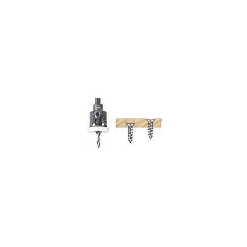 Amana Tool - (55296) Carbide Tipped 82° Countersink with Adjustable Low Friction Depth Stop, 3/8 Dia x 5/32 Drill Dia x 1/4 In