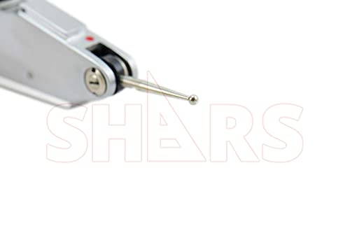 Shars .8mm x .01mm Dial Test Indicator in Fitted Case, White Face 303-3206 P]