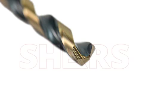 Shars 1/16-1/2" by 32nds 15 pcs HSS Heavy Duty Black & Gold Finish Jobber Drill Set 135° Point Angle 404-2931 !)