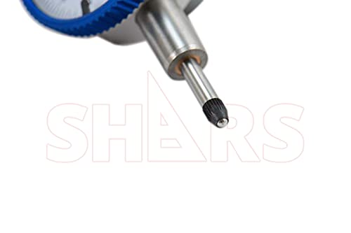 Shars 0.125" High Precision Dial Indicator, .0005" Graduation, AGD1 Travel Lug Back 303-3148 P]