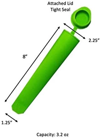 Ecoberi Popsicle Molds with Attached Lids, 8 Piece | Reusable Ice Pop Maker - Image 6