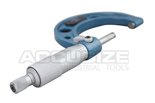Accusize Industrial Tools 1-2 inch by 0.0001'' Ultra-Precision Outside Micrometer, Eg00-0002