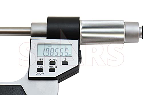 Shars 2-3"/50-75mm Electronic Screw Thread Micrometer, .00005" Resolution, 60 Degree Anvils 303-2438 P]