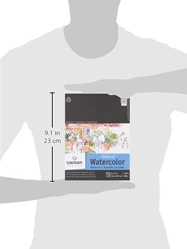 Canson Montval Watercolor Pad 140 lb. Cold Press 9x12" - Image 3