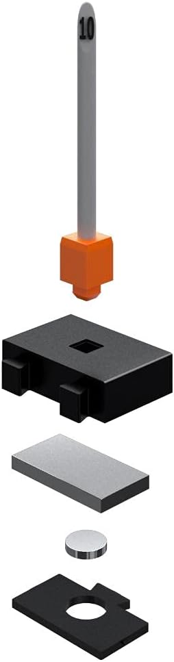 ToolBox Widget Socket Organizer ⅜ Inch Pro Series – Modular Magnetic Socket Holder with Missing Tool Indicator – Size Stems NOT Included - 4 Pack, 48 Organizers