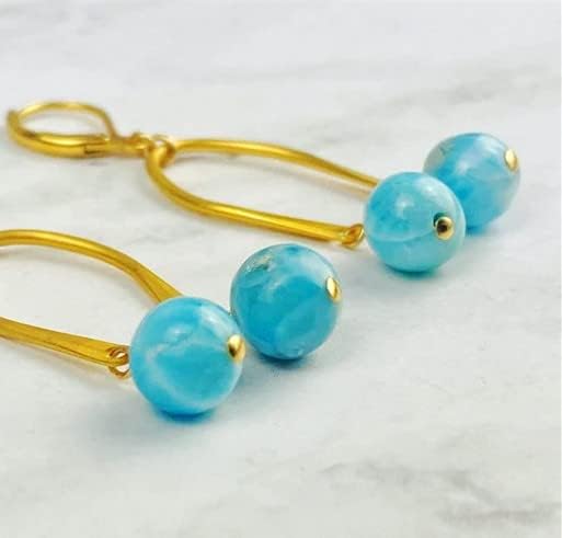 Zenkeeper 108 Pcs Blue Larimar Beads - Image 3