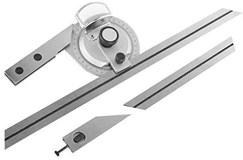 360 Degree Universal Bevel Protractor Angle Finder with Magnifying Glass for Internal And External Angle Measurement