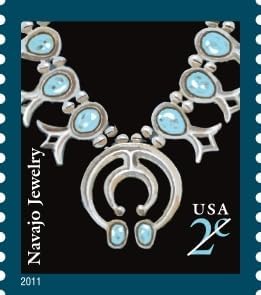 Indian Necklace Navajo Jewelry 2-Cent 2004 Definitive Denominated Mail-Use - Image 3