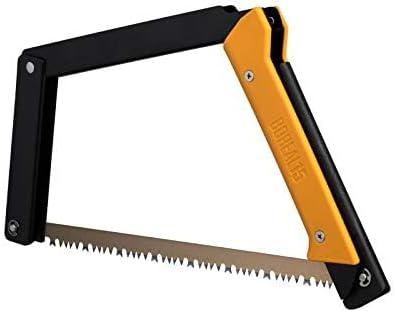AGAWA - BOREAL15 -> 15 Inch Folding Bow Saw (Black Frame - Yellow Handle - All Purpose Blade)