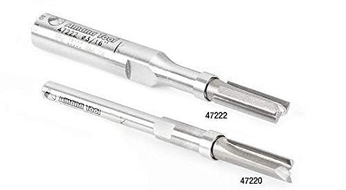 Amana Tool 47220 Carbide Tipped Miniature Flush Trim Plunge Template Router Bit 3/16 Dia x 1/2 x 1/8 Inch Shank with Mini 3/16 Dia Upper Ball Bearing
