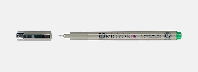 SAKURA PIGMA MICRON 05 FINELINER PEN, 0.45MM LINE WIDTH - Image 2
