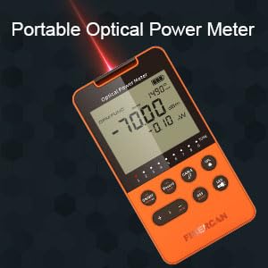 Optical Power Meter -70~+10dbm Built-in 10mW Visual Fault Locator Portable Optical Cable Tester Network Tools with RJ45 Remote