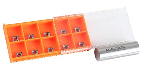 Accusize Industrial Tools CCGT21.51 BU810 Carbide Inserts for Cutting Aluminum, 10 Pc Set, 2000-1008x10