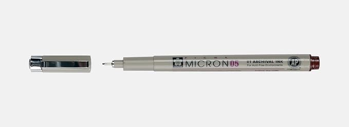 SAKURA PIGMA MICRON 05 FINELINER PEN, 0.45MM LINE WIDTH - Image 2