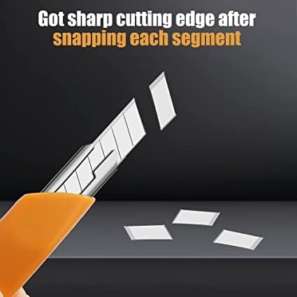 MulWark 100PC 9MM Snap Off 60 Degree Utility Knife Replacement Blades - Image 3