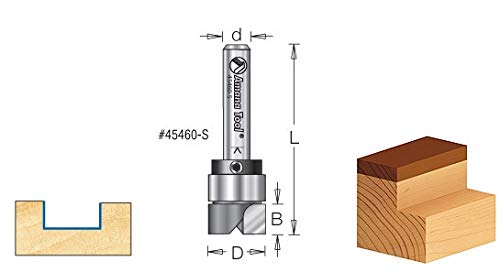 Amana Tool - 45474-S Carbide Tipped Dado Clean out 9/16 Dia x 1/4 Shank with Up