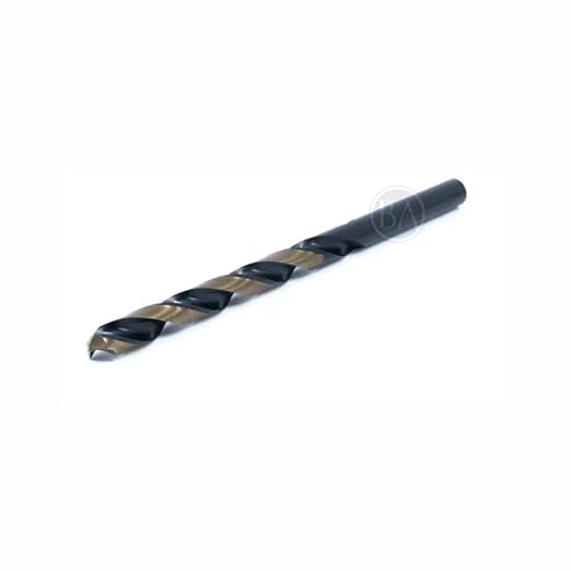 Benchmark Abrasives 15/64”, HSS Black & Gold Jobber Length Drill Bits - 12 Pack