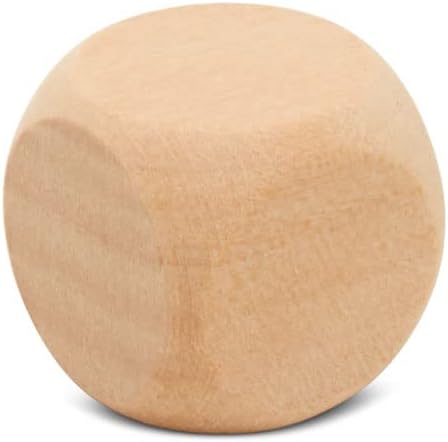 Blank Wooden Dice for Crafting and Games, 3/4 Inch Wood Blocks for Crafts - Image 2