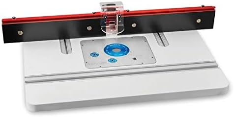 Rockler Pro Lift Router Lift - 9-1/4'' x 11-3/4'' Large Router Plate – Router Lift Kit For Kreg, Jessum, Woodpecker & Peachtree - Router Lift Systems w/Router Plate, Insert Ring, & Set of Hex Keys