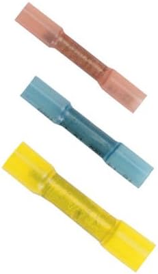 Ancor 309125 Marine Grade Electrical Nylon Insulated Adhesive Lined Heat Shrink Butt Connectors (16 to 14-Gauge, 25-Pack)