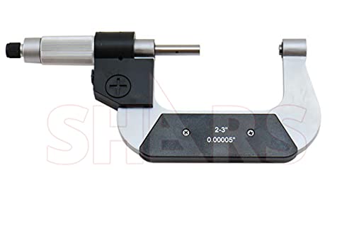 Shars 2-3"/50-75mm Electronic Screw Thread Micrometer, .00005" Resolution, 60 Degree Anvils 303-2438 P]