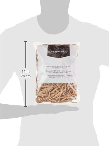 Amazon Basics Rubber Bands, Office Supplies, Size 64, 320 Bands/1 lb Pack - Image 5