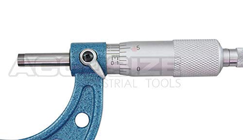 Accusize Industrial Tools 1-2 inch by 0.0001'' Ultra-Precision Outside Micrometer, Eg00-0002