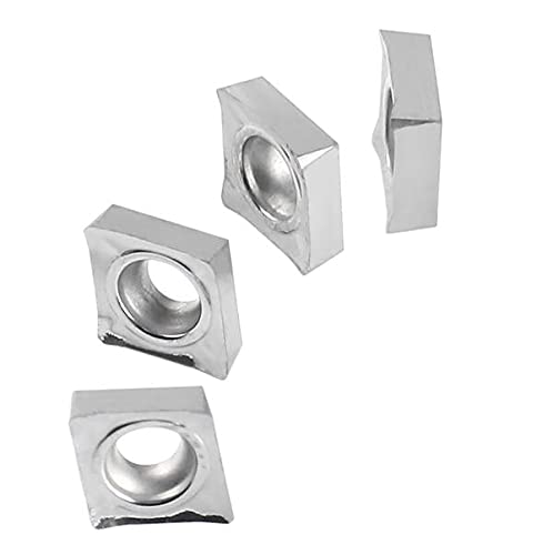 Accusize Industrial Tools CCGT21.51 BU810 Carbide Inserts for Cutting Aluminum, 10 Pc Set, 2000-1008x10