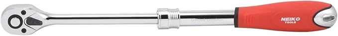 NEIKO 03067A 3/8-Inch-Drive Extendable Ratchet Handle, 72-Tooth Reversible Ratcheting Feature, Extends 8 1/2 to 12 3/8 Inches