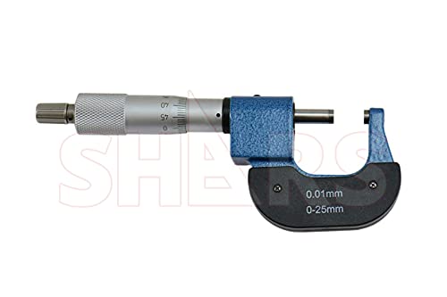 Shars 0-25mm Digit Outside Micrometer, 0.01mm Graduation 303-2402 P)