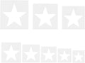 8 PCS Large Star Stencil, Star Stencils Different Sizes, Stars Template Stencil by ZTEOFO