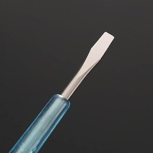 Fielect 3pcs Voltage Detector Pen Test Screwdriver Steel Batch Screwdriver Test Pencil JRDB-107 AC/DC 100-500V Blue Clear