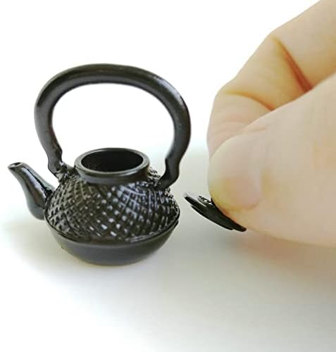 Dollhouse Miniature Vivid Teapot Tea Kettle 1:12 Scale Kitchen Copper Model - Image 4
