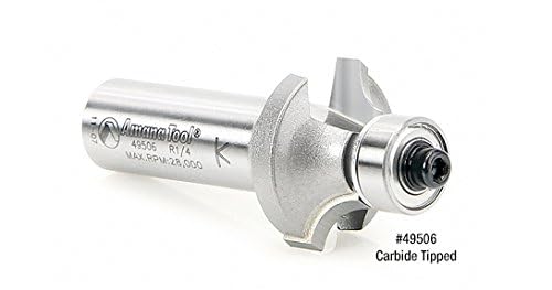 Amana Tool - 49541 Carbide Tipped 4 Flute Corner Rounding/Beading 1/4 Radius x 1-1/8 Dia x