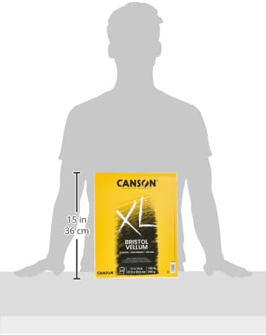 Canson XL Series 100 lb. Vellum Bristol Pad, 25 Sheets/Pad - Image 2