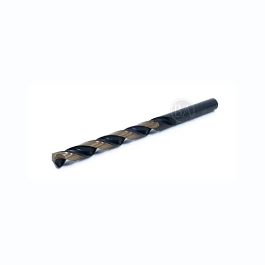 Benchmark Abrasives 1/4”, HSS Black & Gold Jobber Length Drill Bits - 12 Pack
