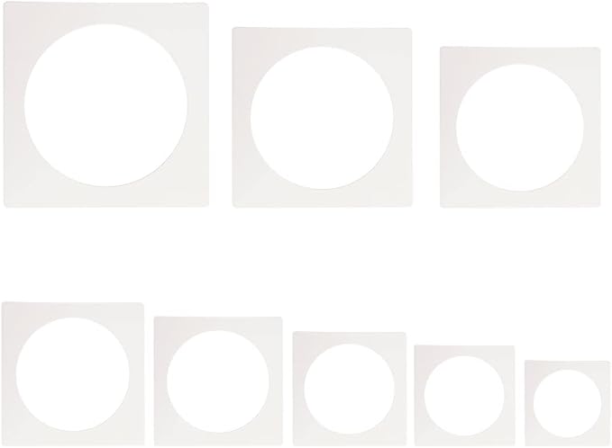 8 PCS Large Circle Stencil, Circle Stencils Different Sizes, Circle Template by ZTEOFO