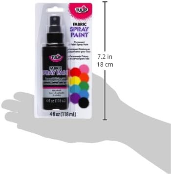 Tulip Fabric Paint, Permanent Spray on Paint, 4 fl oz Black Asphalt - Image 4