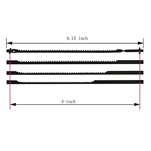 FOXBC 4-Inch Scroll Saw Blade Pin End Replacement for Dremel Moto-Saw MS20 MS20-01 MS51-01 MS52-01 MS53-01 48 Pack