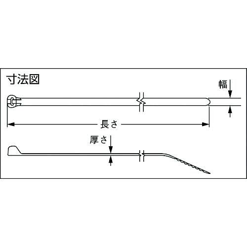 Panduit BT1M-M Cable Tie, Metal Barb, Miniature, Nylon 6.6, 4.0-Inch Length, Natural (1,000-Pack)