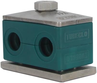 12MM Twin Series Clamp, Polypropylene with Galv Plated Steel Hardware, Weld Mounting
