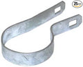 Galvanized Steel Chain Link Tension Band, Durable Steel Chain Link Fence Hardware, Rust-Resistant, Easy Install, Includes Required Bolt (25, 1-7/8")