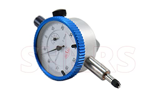 Shars 5mm Dial Indicator White Face .01mm Graduation, AGD1 Lug Back 303-3100A P