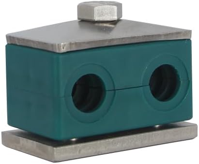 14MM Twin Series Clamp, Polypropylene with Galv Plated Steel Hardware, Weld Mounting