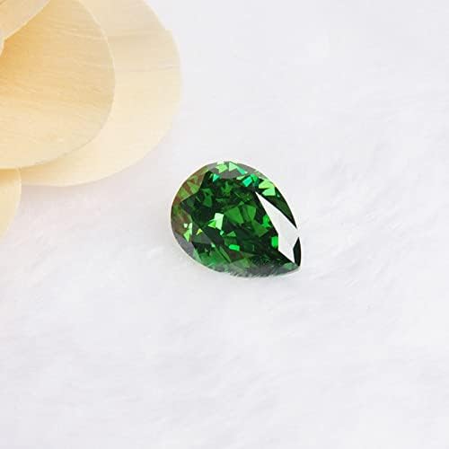 Comimark 1PCS Green Drop Shape Cut Emerald Loose Gemstone - Image 7