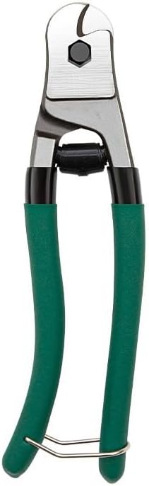 8 Inch Steel Wire Cable Cutters Heavy Duty Pocket Size Bike Bicycle Cable Cutter Pliers Wirecutter Cutting Tool 5/32" for Stainless Steel Wires Comfortable Safety Spring-loaded Handle One-Handed