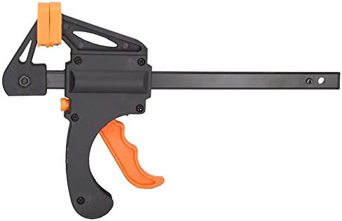 Edward Tools QUICK GRIP Clamps for Woodworking/Ratchet Clamps - 6” Mini Bar Clamp with Spreader Bar - One Handed Trigger Design - Homeowner/Contractor Grade - Non Marring Pads (1)
